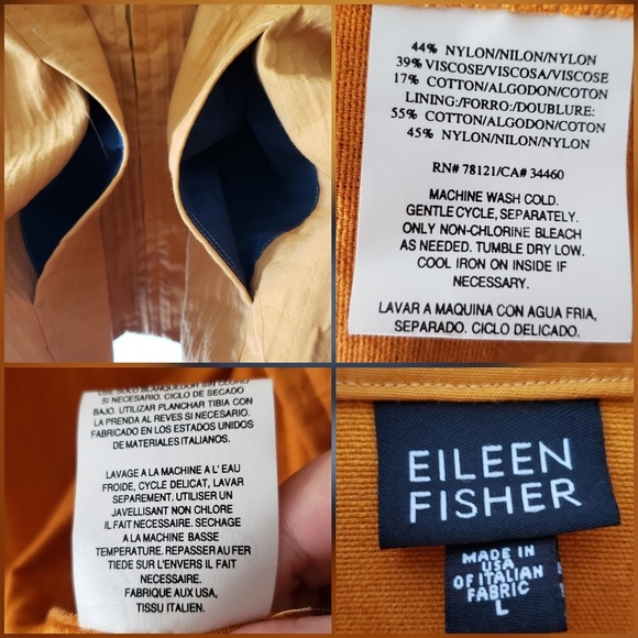 Eileen Fisher Zip Jacket Size Large - Picture 4 of 8
